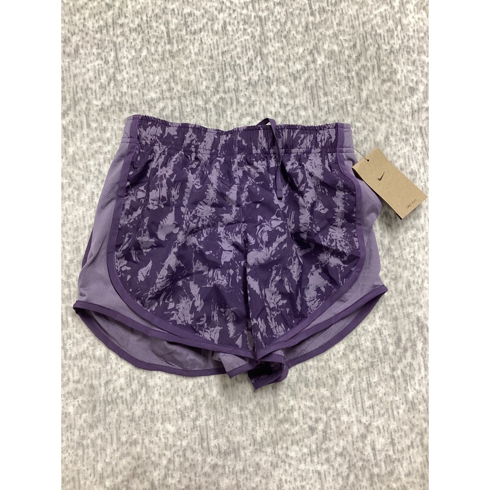 Nike Womens Dri-FIT Running Shorts Purple Abstract Print FZ3482-509 XS NEW